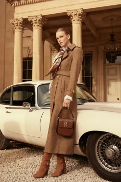Holland Cooper Full Length Marlborough Trench Coat Tawny Best