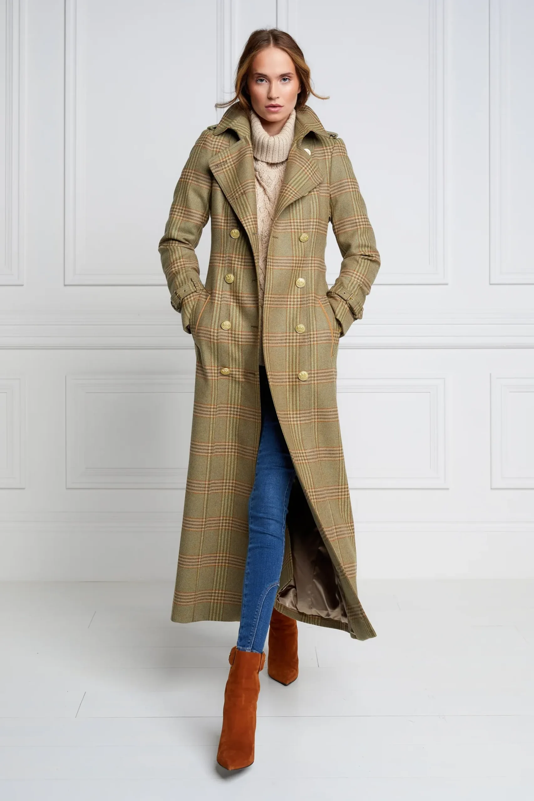Holland Cooper Full Length Marlborough Trench Coat Leveret