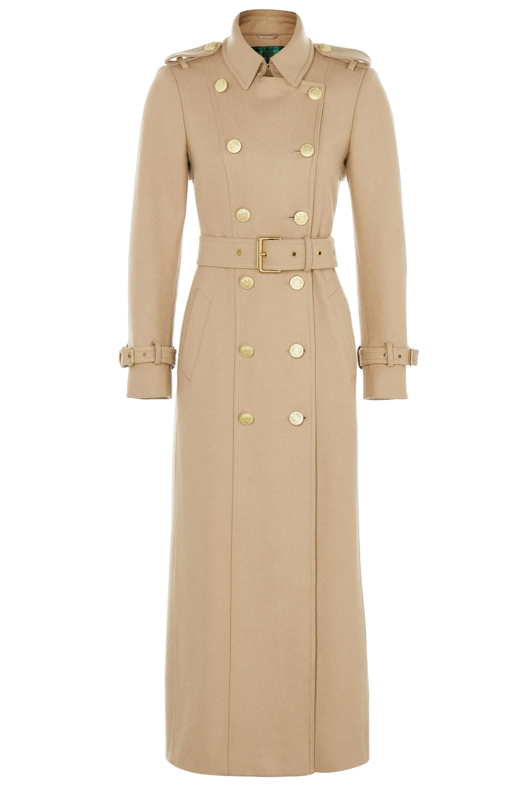 Holland Cooper Full Length Marlborough Trench Coat Camel Hot