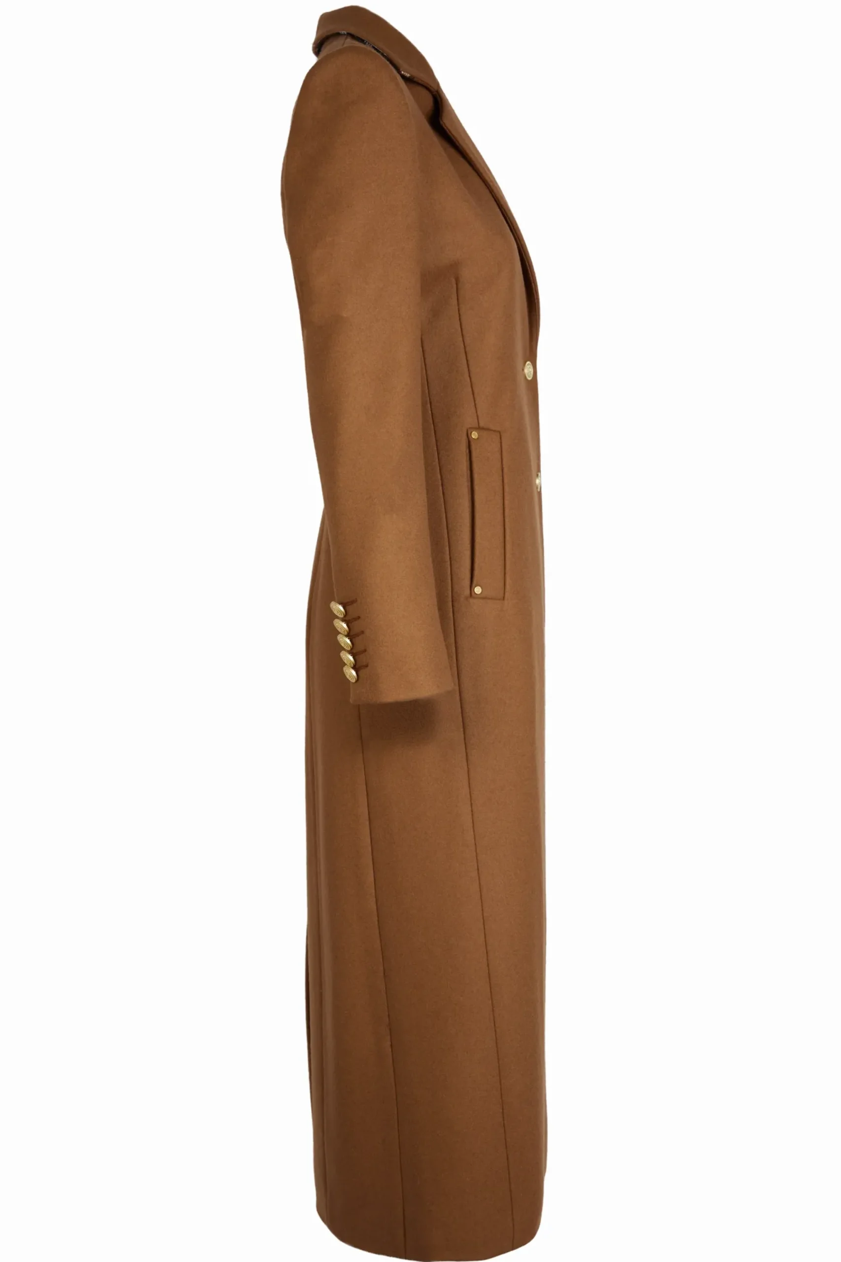 Holland Cooper Full Length Regency Coat Dark Camel Sale