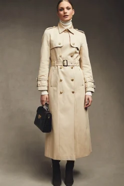 Holland Cooper Gatcombe Full Length Trench Coat New