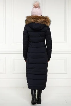 Holland Cooper Glacier Full Length Puffer Ink Navy Hot