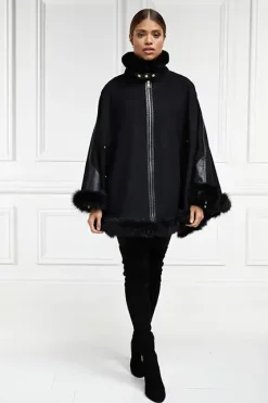 Holland Cooper Gold Label Chiltern Cape Soft Black Hot
