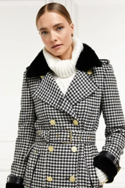 Holland Cooper Gold Label Trench Houndstooth Clearance