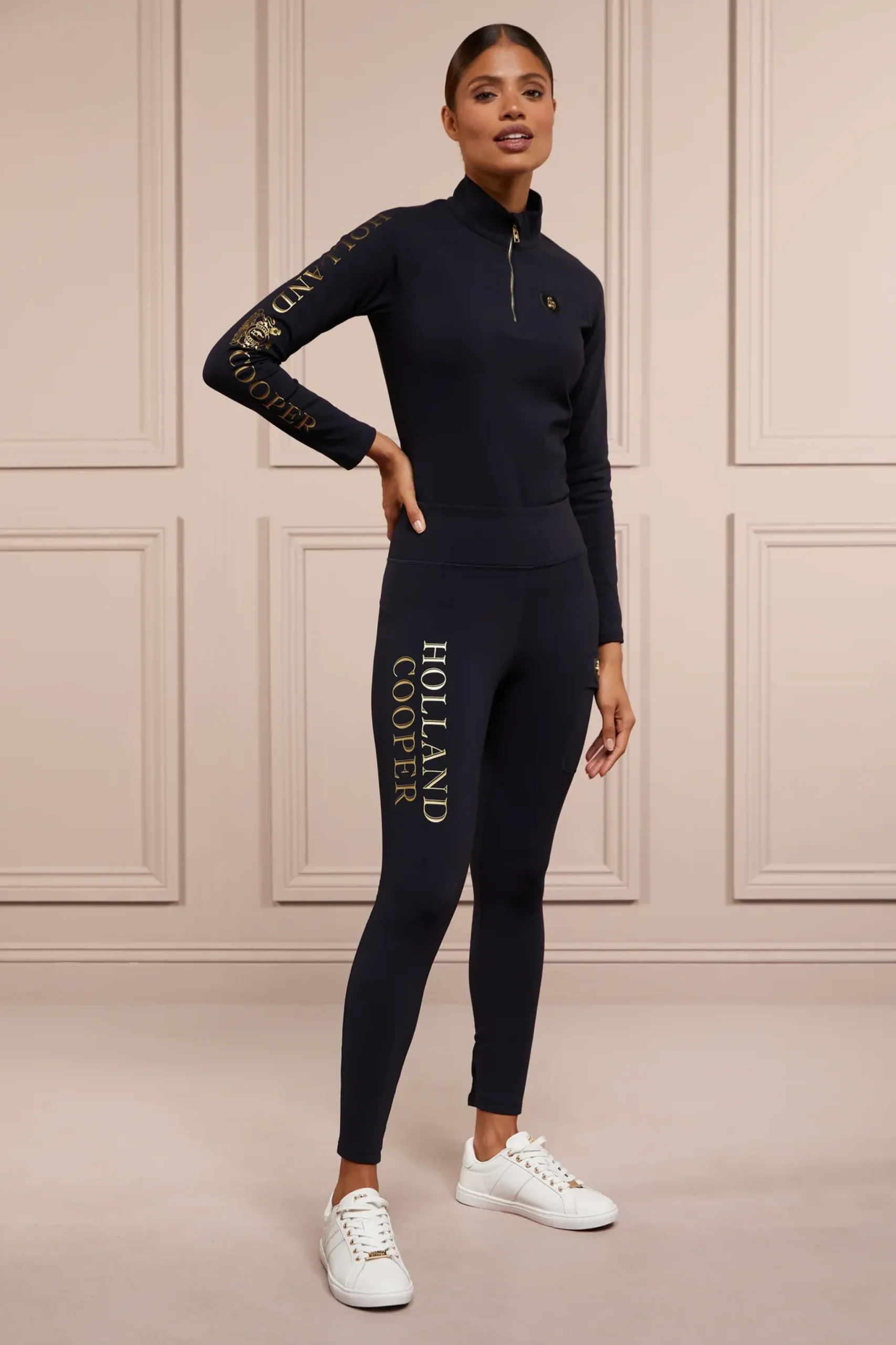 Holland Cooper Halcot Thermal Legging Ink Navy