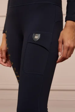 Holland Cooper Halcot Thermal Legging Ink Navy
