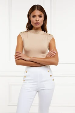 Holland Cooper Harper Bodysuit Light Camel Outlet