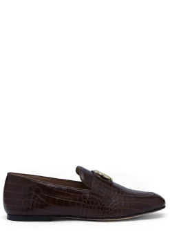 Holland Cooper Harvard Loafer Chocolate Croc Sale