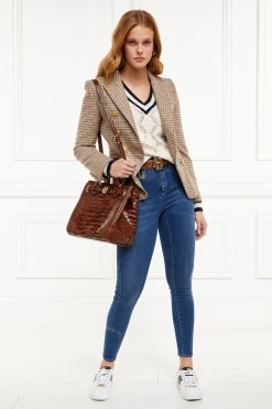 Holland Cooper Harvard V-Neck Knit Natural