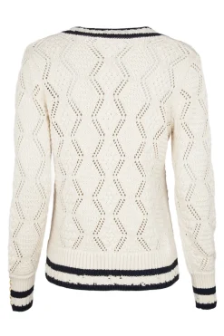 Holland Cooper Harvard V-Neck Knit Natural