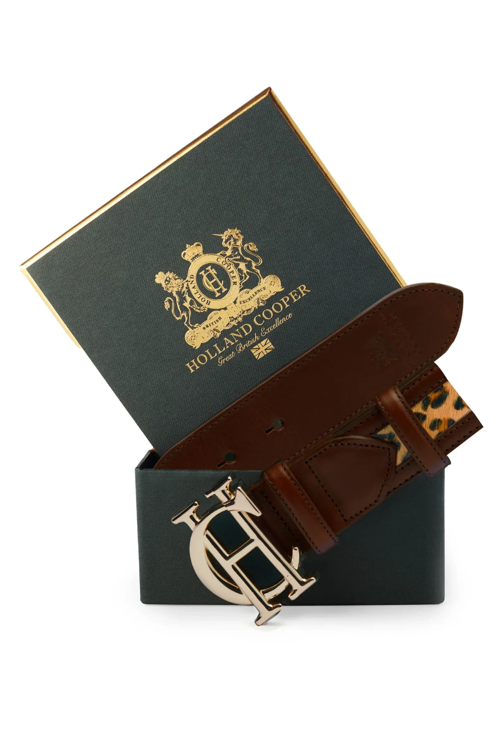 Holland Cooper HC Classic Belt Tan Leopard Online