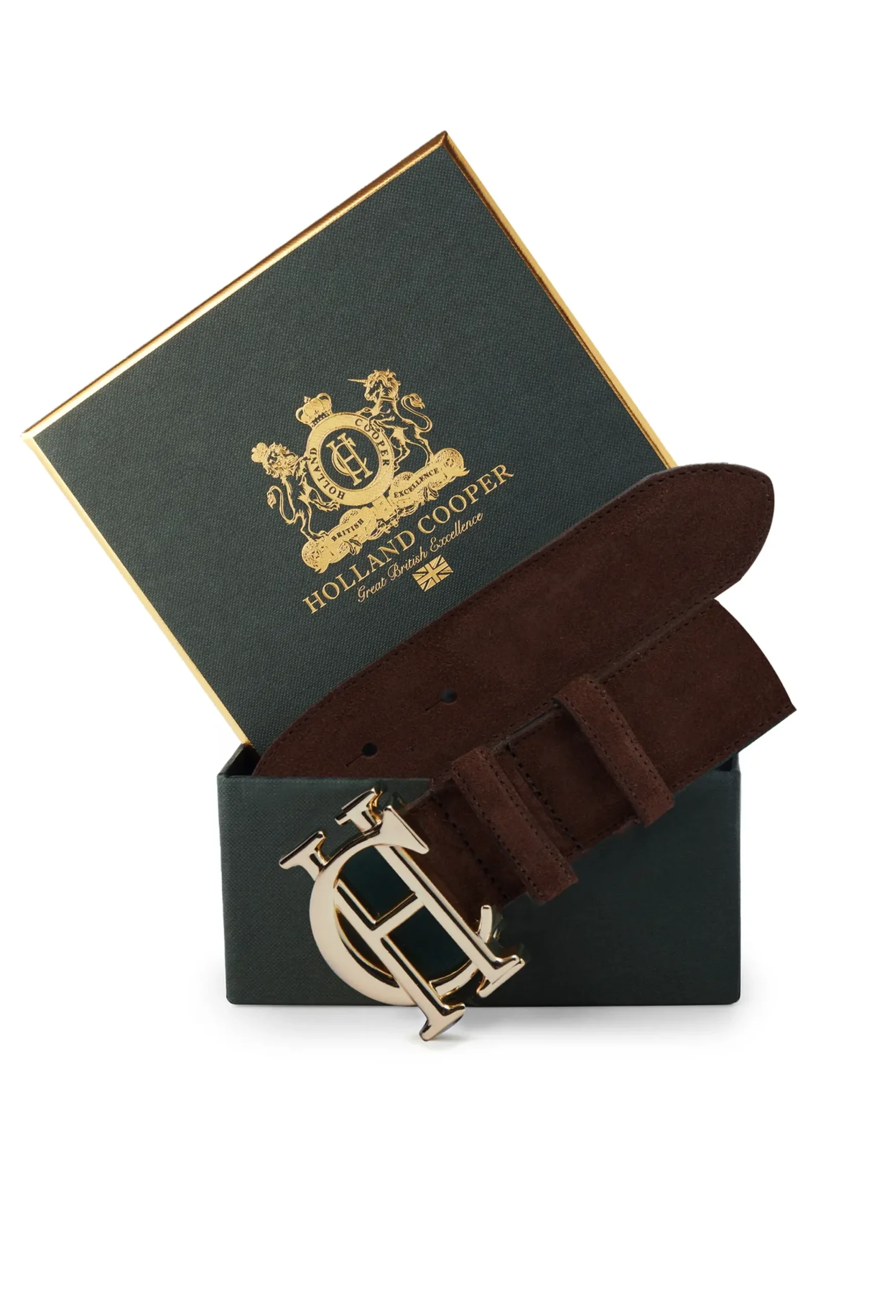 Holland Cooper HC Classic Belt Suede Chocolate Sale