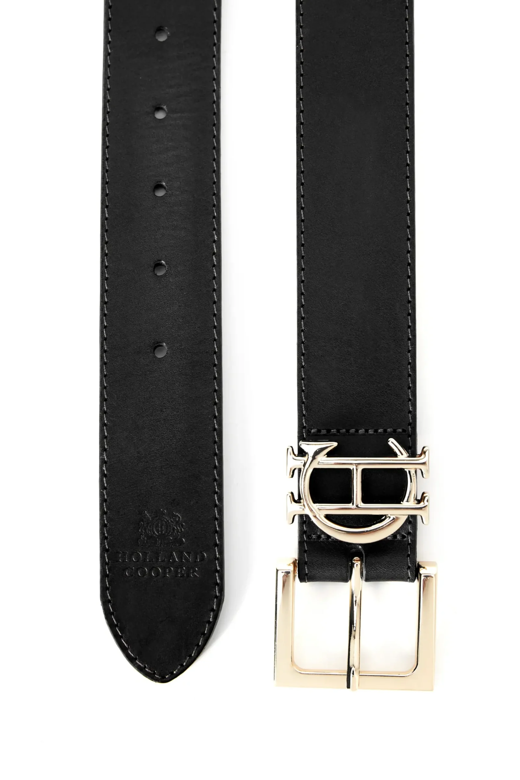 Holland Cooper HC Classic Logo Belt Black Best