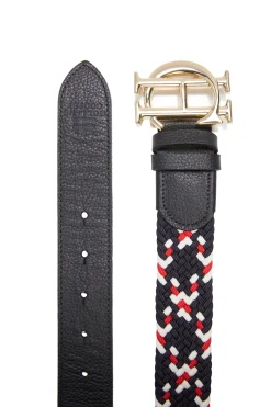 Holland Cooper HC Heritage Belt Navy Tricolour Discount