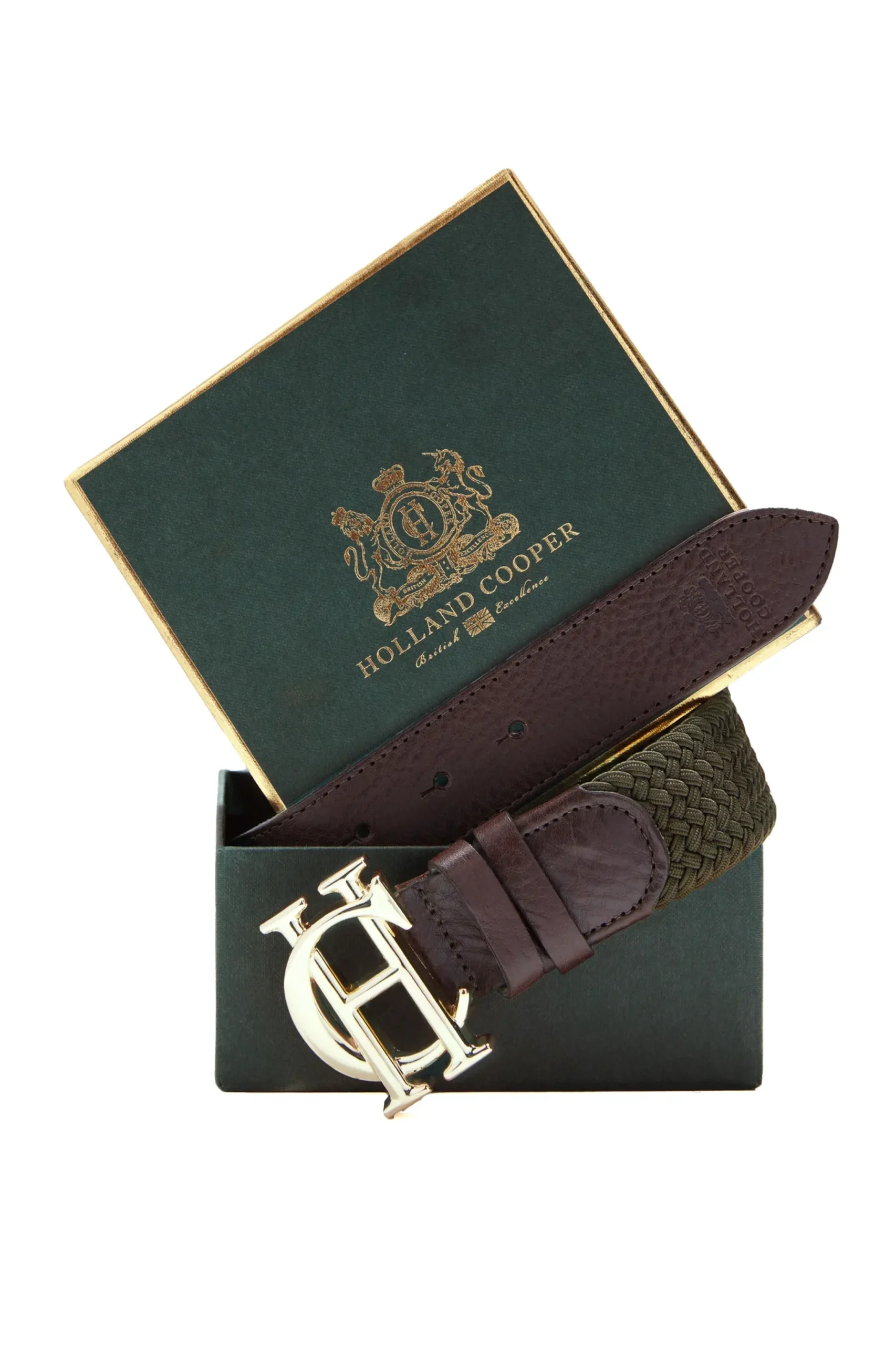 Holland Cooper HC Heritage Belt Forest Green New