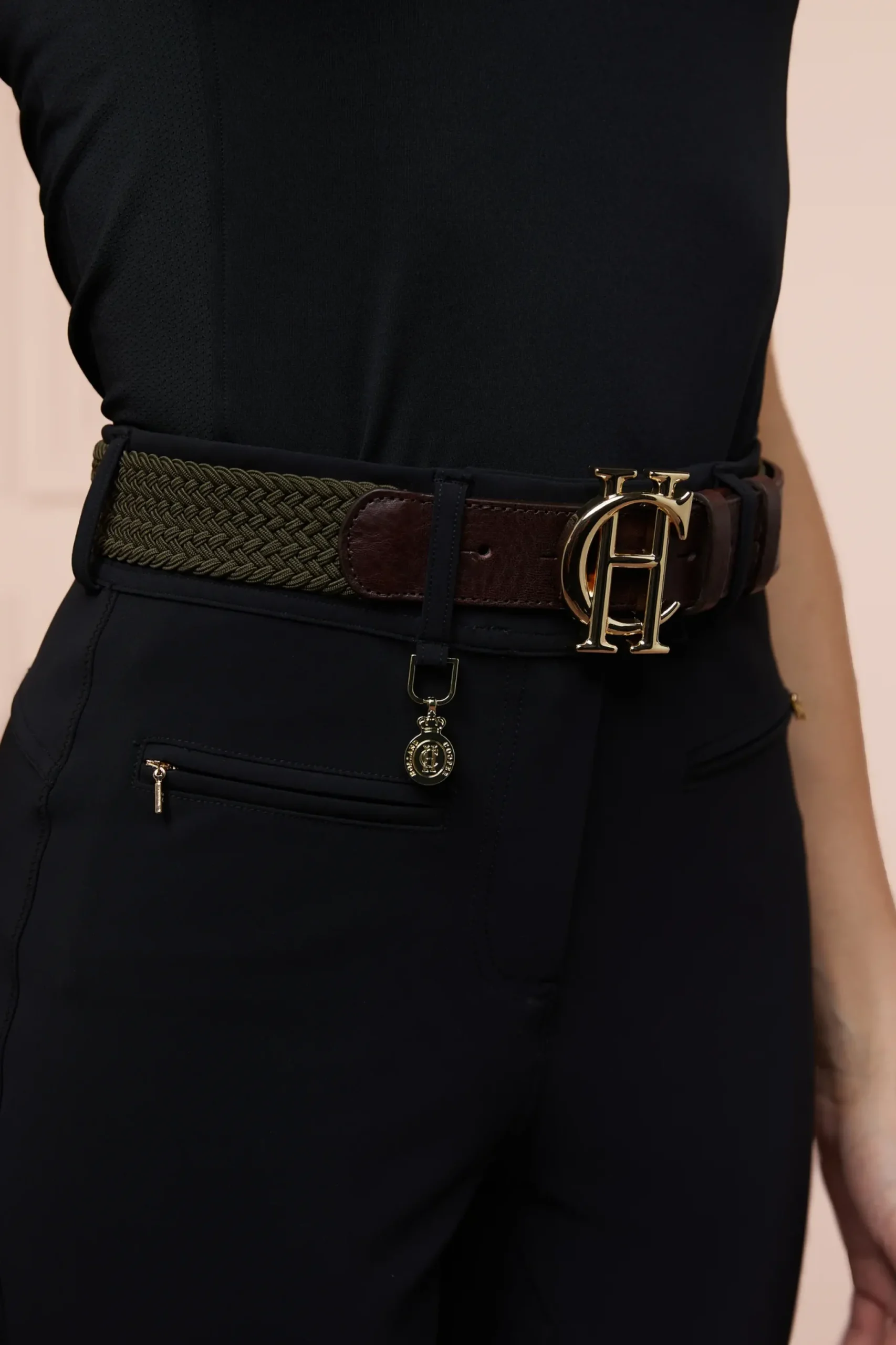 Holland Cooper HC Heritage Belt Forest Green New