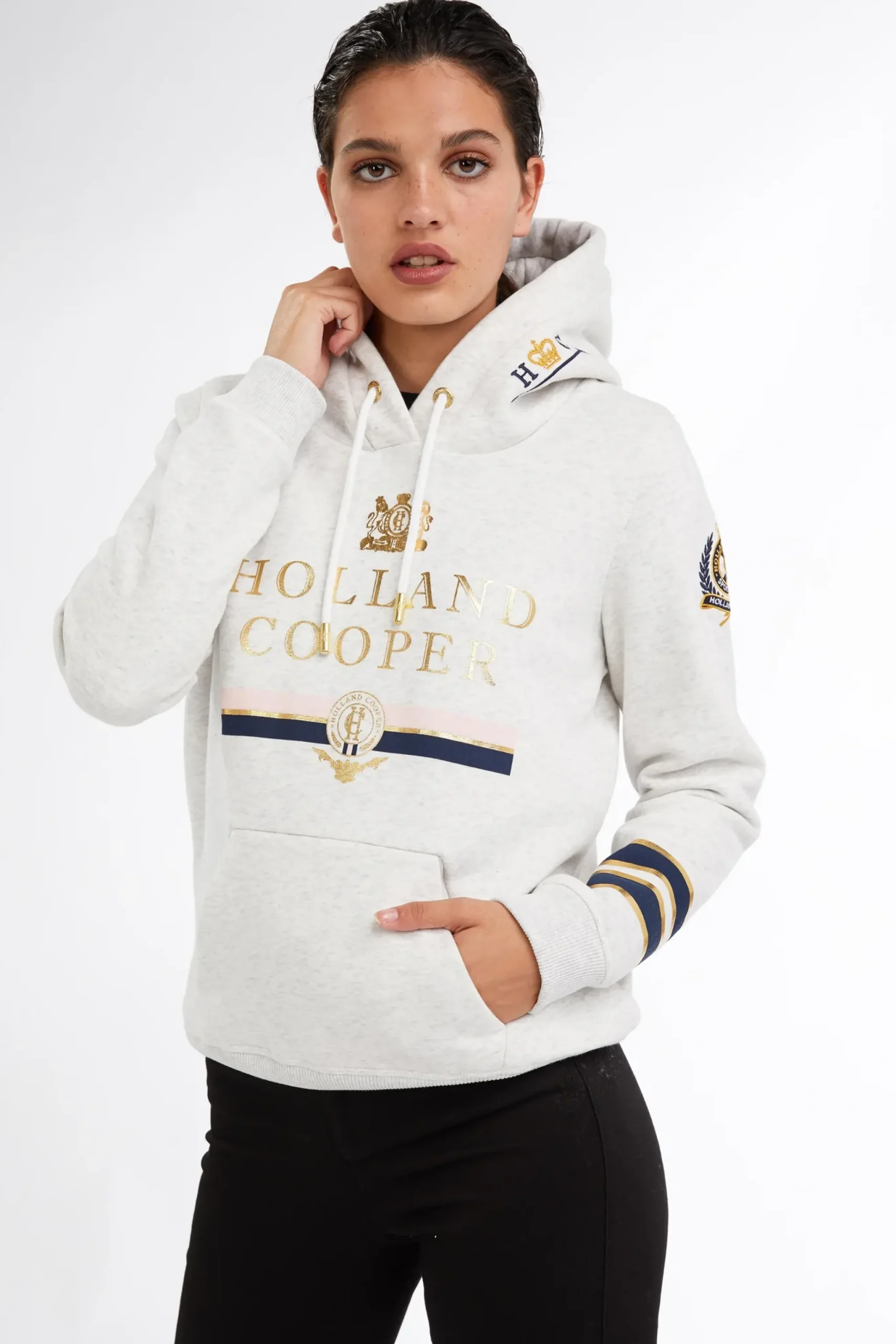 Holland Cooper HC Heritage Hoodie Grey Hot