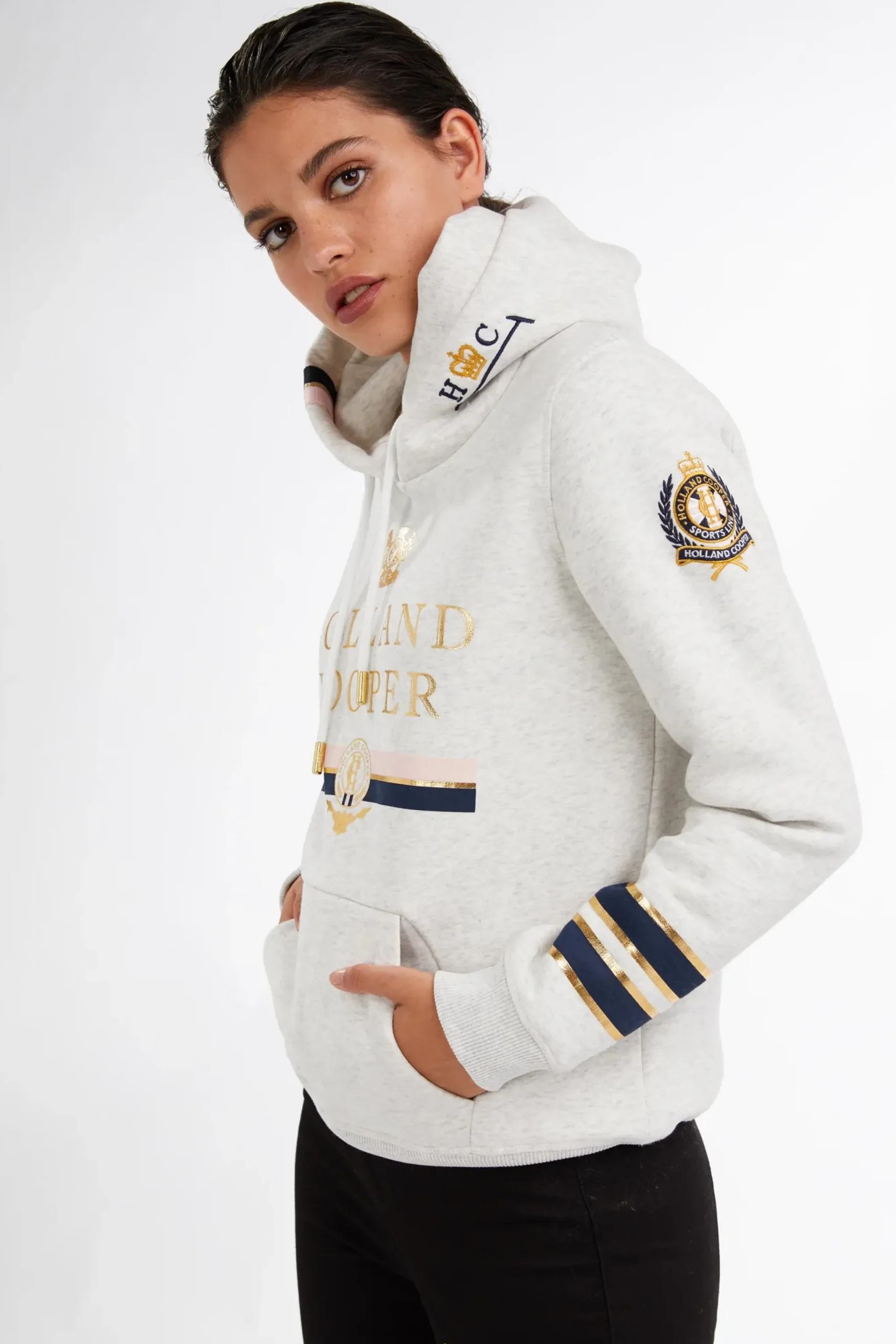 Holland Cooper HC Heritage Hoodie Grey Hot
