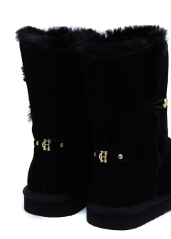 Holland Cooper HC Shearling Boot Black Sale