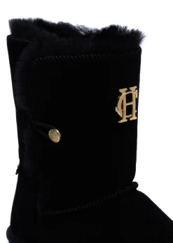 Holland Cooper HC Shearling Boot Black Sale