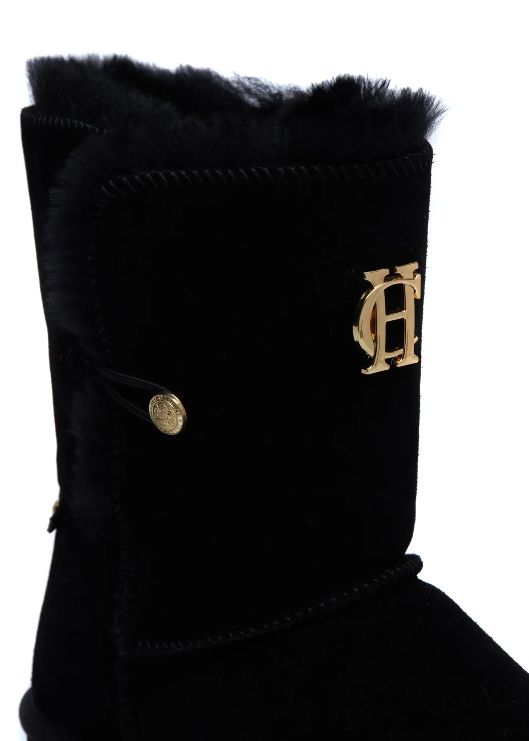 Holland Cooper HC Shearling Boot Black Sale