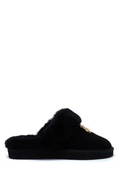 Holland Cooper HC Shearling Slipper Black Discount