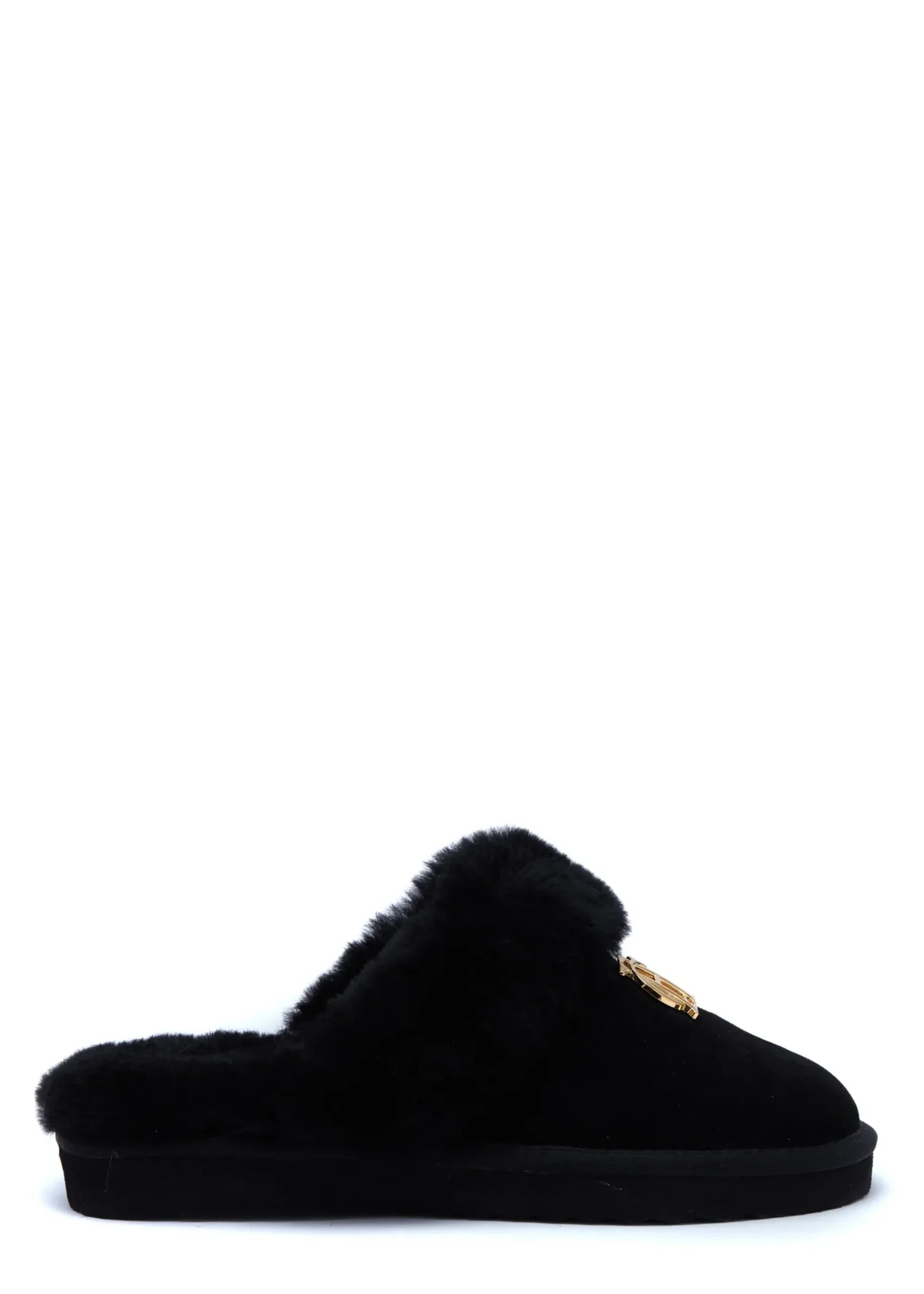 Holland Cooper HC Shearling Slipper Black Discount