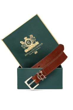 Holland Cooper HC Slim Logo Belt Tan Hot
