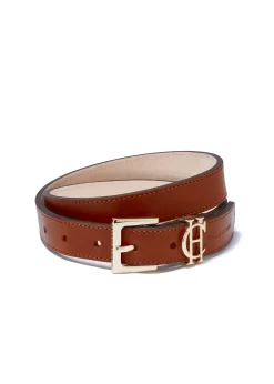 Holland Cooper HC Slim Logo Belt Tan Hot