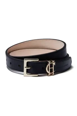 Holland Cooper HC Slim Logo Belt Black