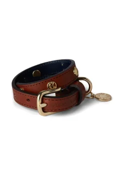 Holland Cooper HC Studded Dog Collar Chestnut Clearance