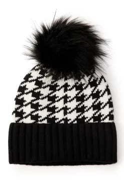 Holland Cooper Heritage Bobble Hat Houndstooth New