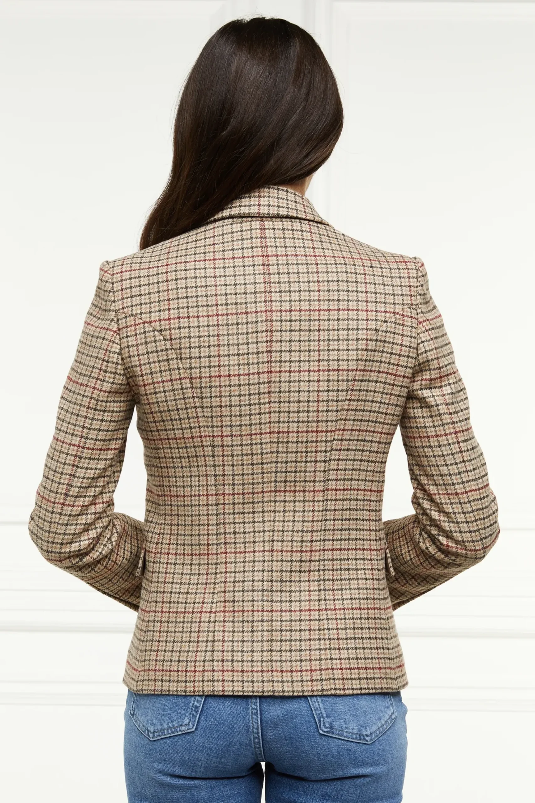 Holland Cooper Heritage Knightsbridge Blazer Charlton Tweed Horn Button Best
