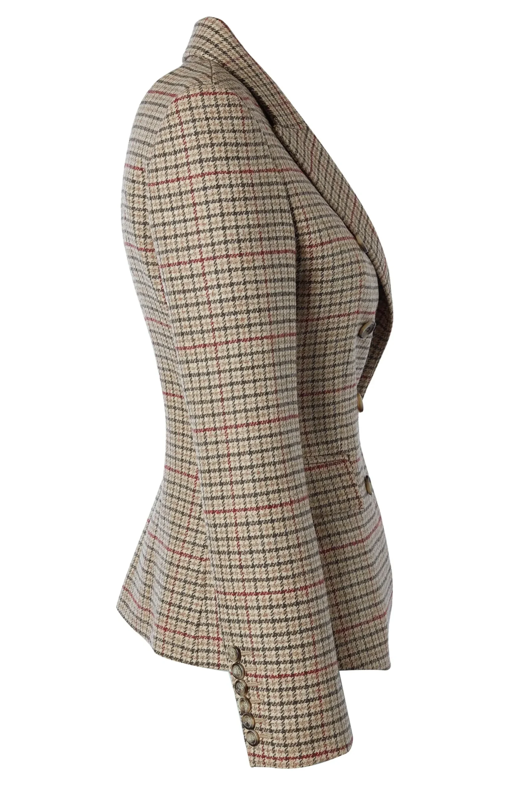 Holland Cooper Heritage Knightsbridge Blazer Charlton Tweed Horn Button Best