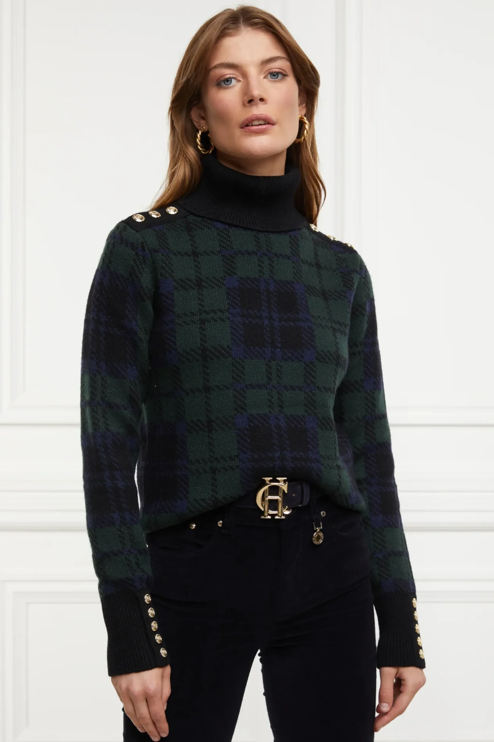 Holland Cooper Heritage Knit Jumper Blackwatch Hot