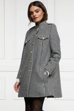 Holland Cooper Highbury Cape Coat Houndstooth Online