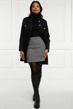 Holland Cooper Highbury Cape Coat Black Twill Outlet