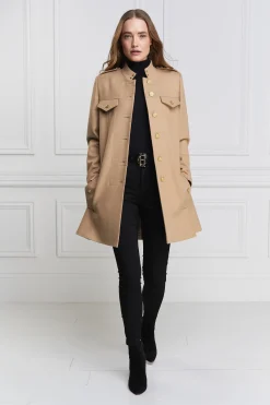 Holland Cooper Highbury Cape Coat Camel New
