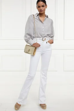 Holland Cooper Highbury Clutch Bag Gold Croc Clearance