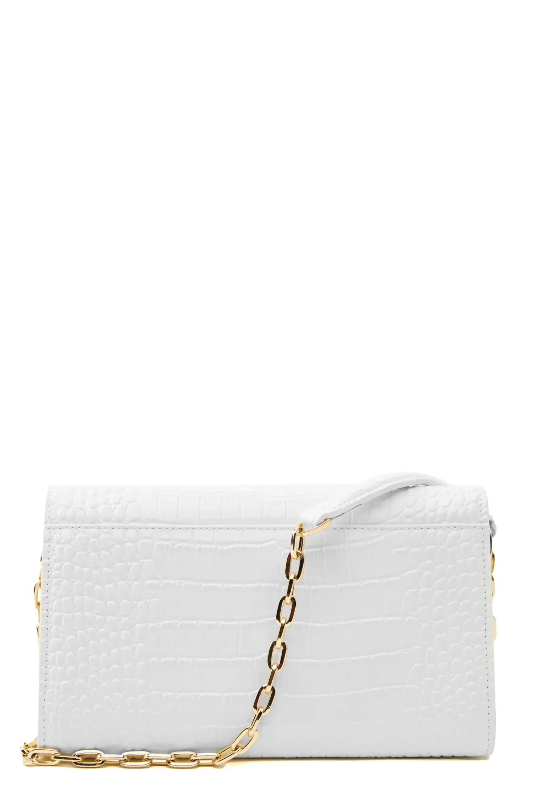 Holland Cooper Highbury Clutch Bag White Croc Online