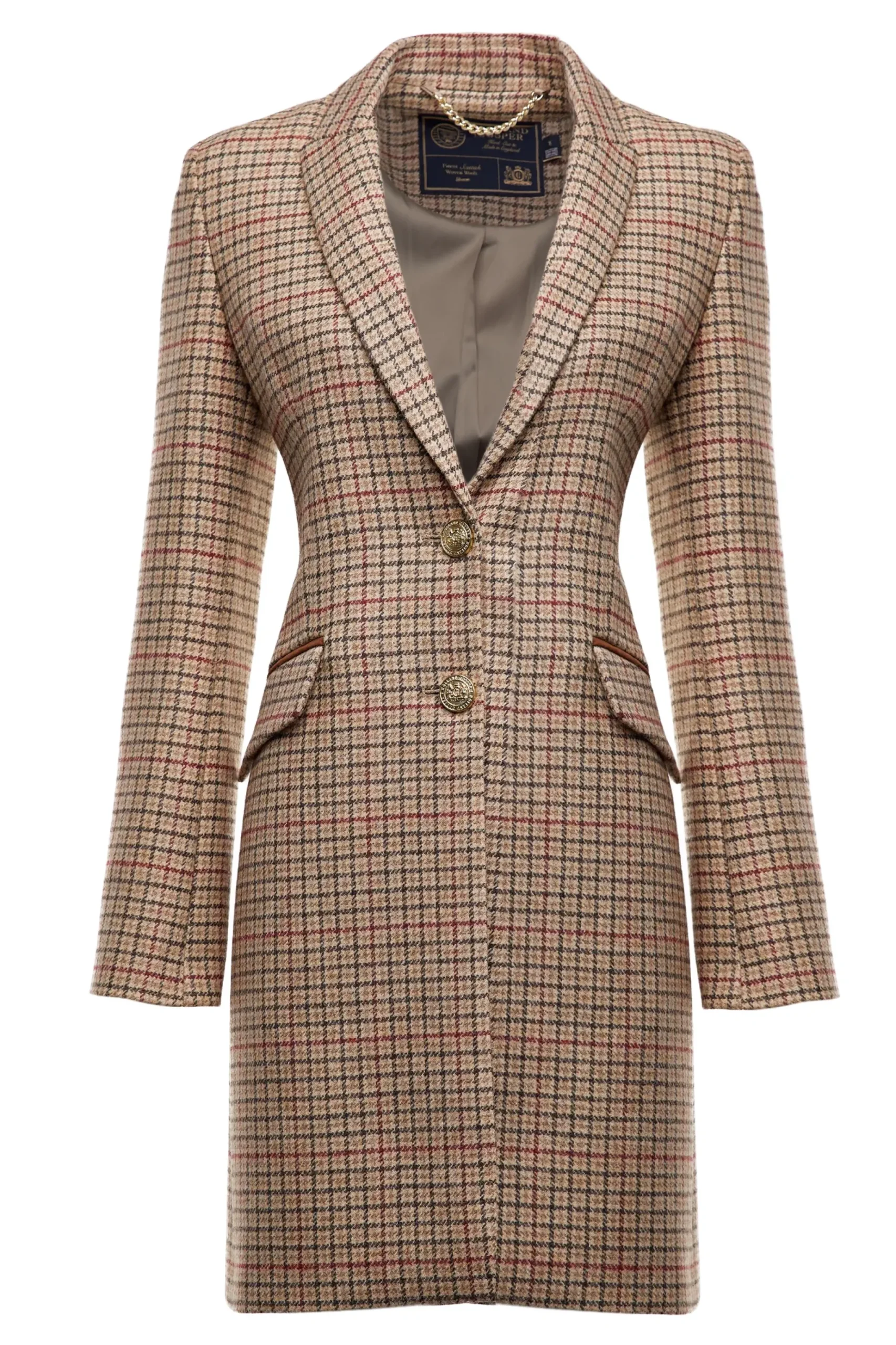 Holland Cooper Highgrove Coat Charlton Tweed Hot