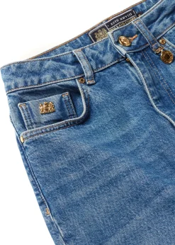 Holland Cooper High Rise Slim Jean True Indigo Discount