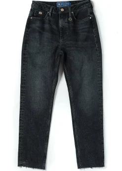 Holland Cooper High Rise Slim Jean Washed Black Sale