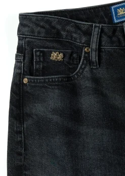 Holland Cooper High Rise Slim Jean Washed Black Sale