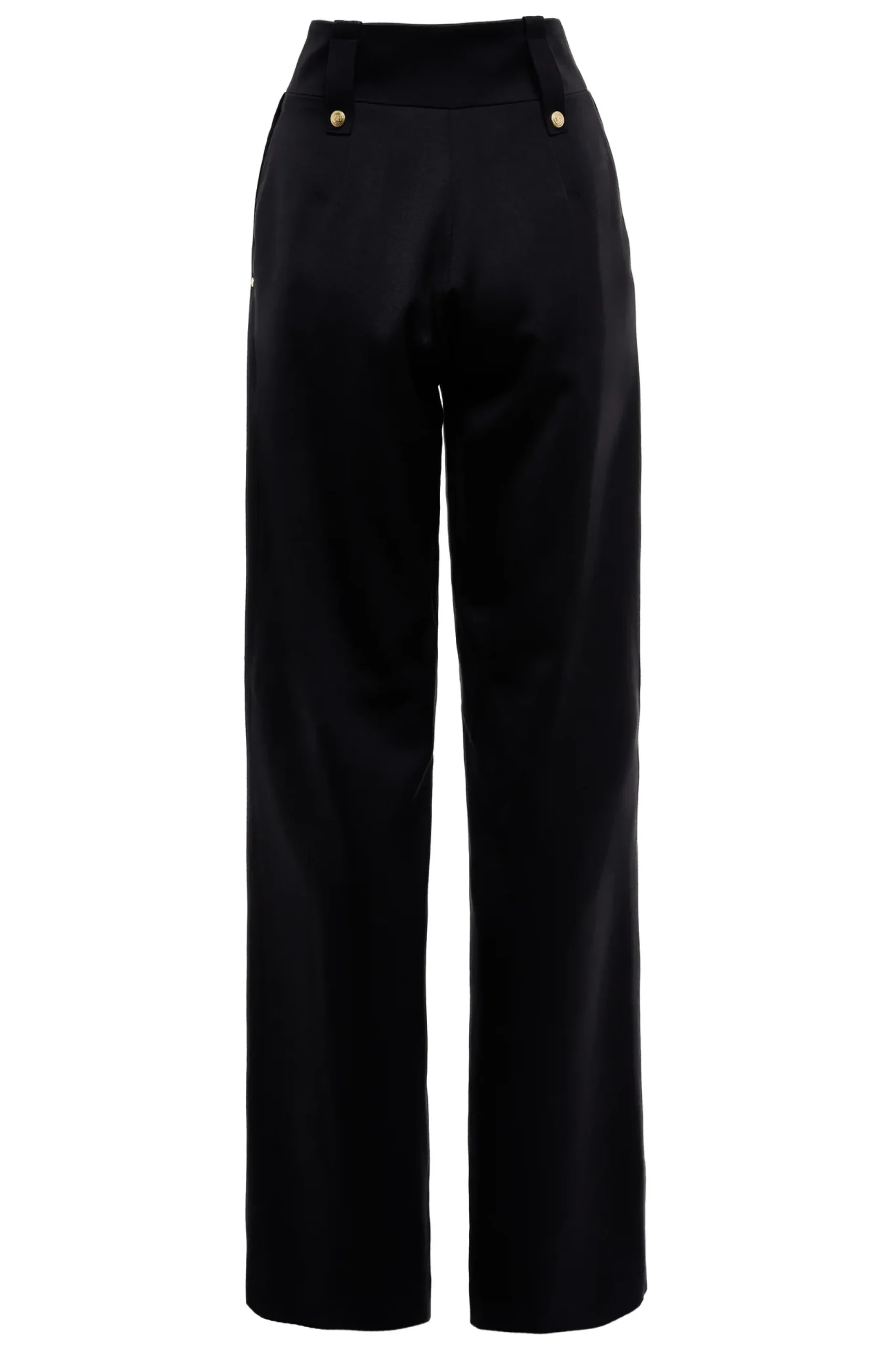 Holland Cooper High Waisted Straight Trouser Black Barathea Online