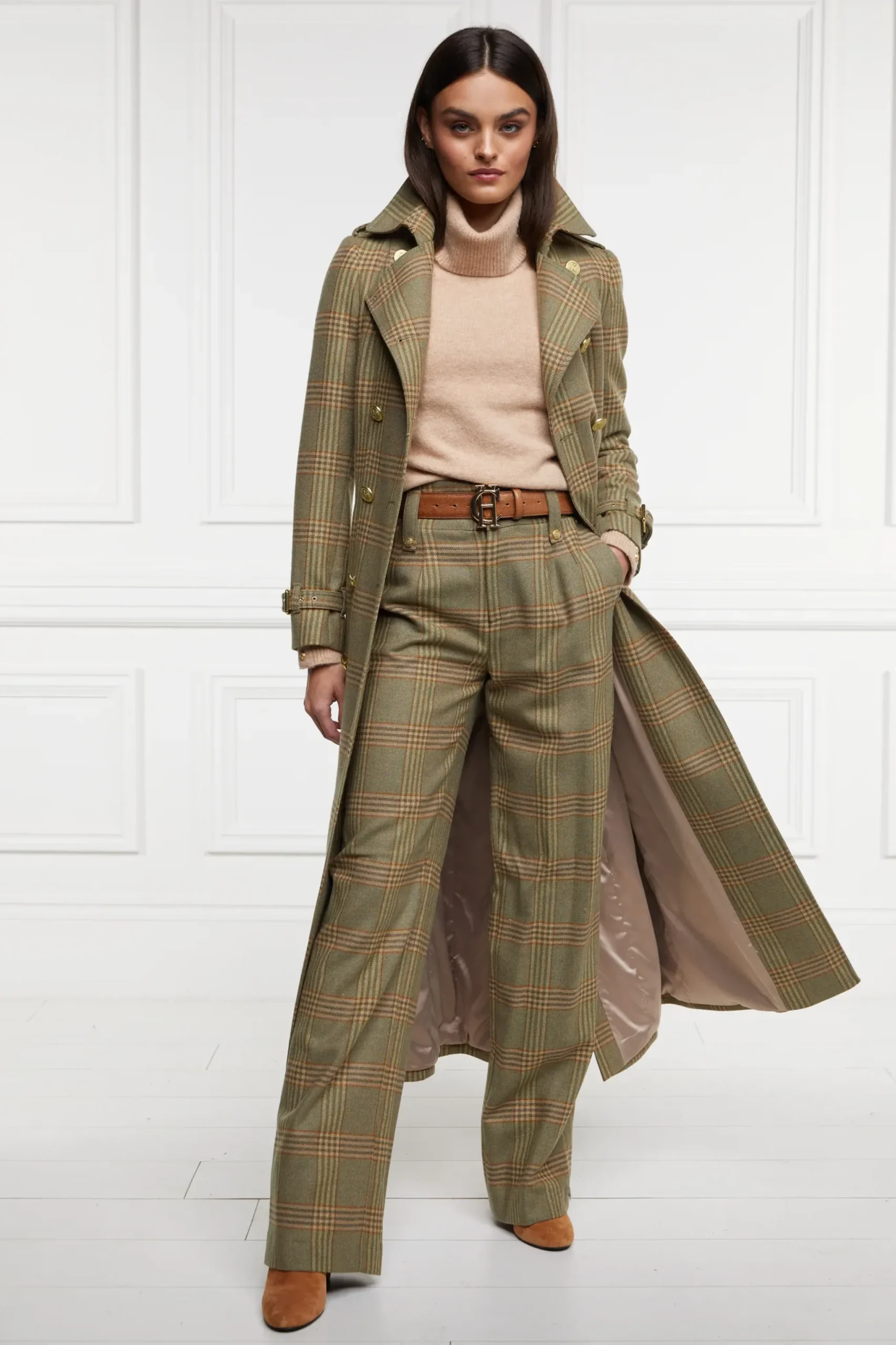 Holland Cooper High Waisted Straight Trouser Leveret
