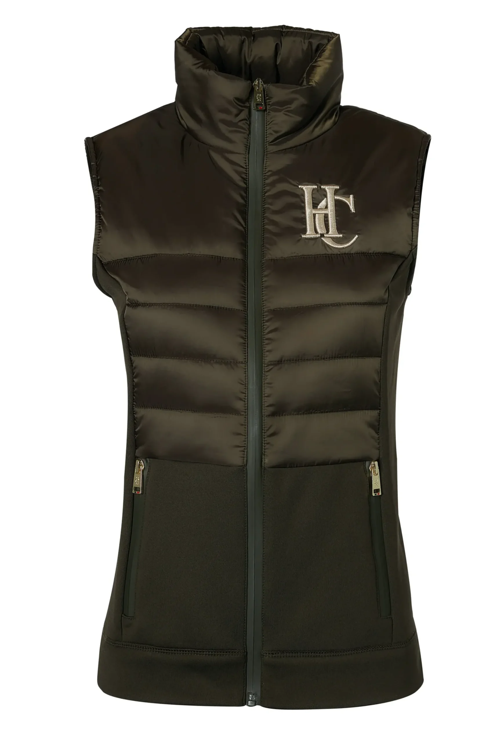 Holland Cooper Hybrid Gilet Khaki Online
