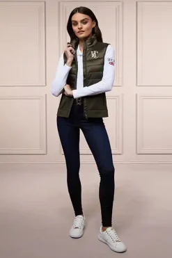 Holland Cooper Hybrid Gilet Khaki Online