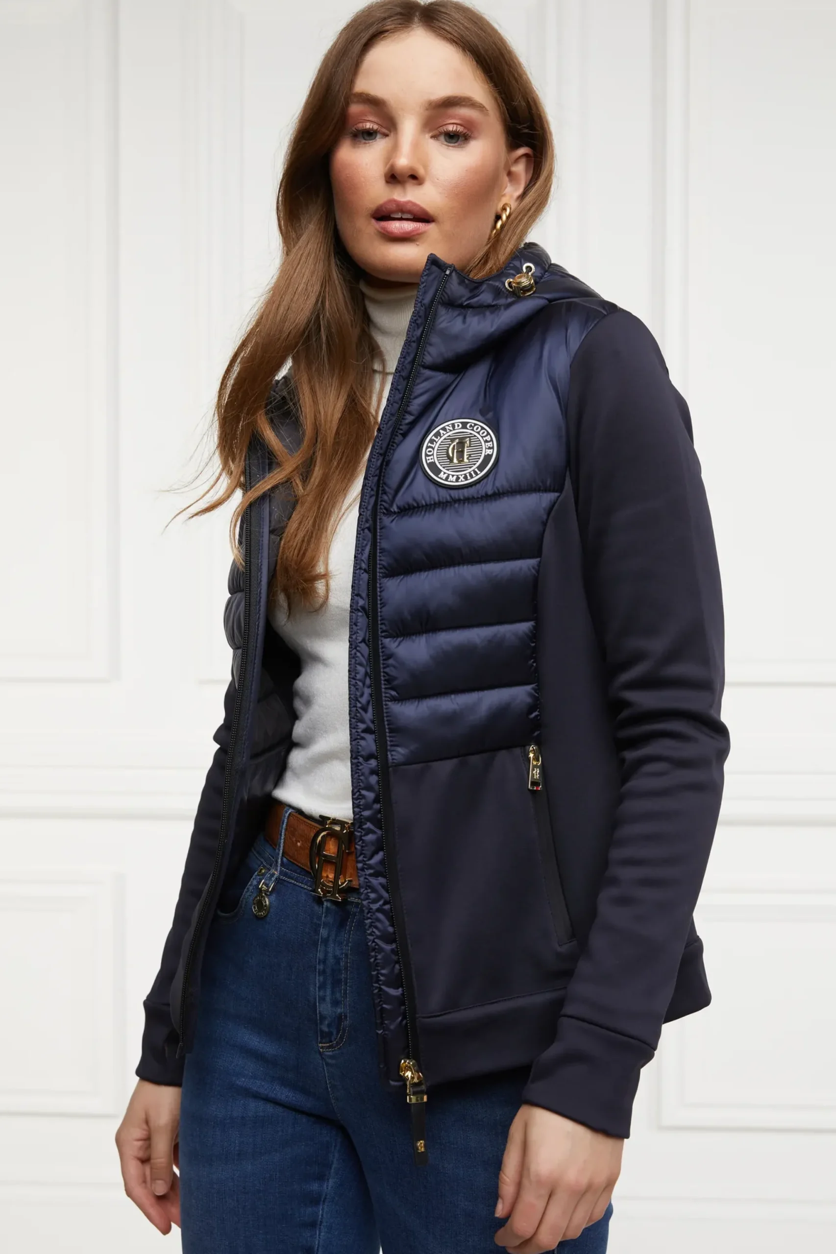 Holland Cooper Hybrid Shell Jacket Ink Navy Clearance
