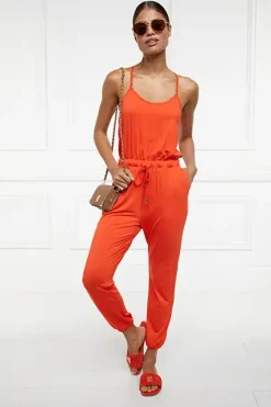 Holland Cooper Iconic Jersey Jumpsuit Neroli Clearance
